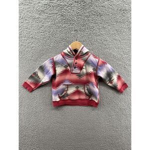 Polo By Ralph Lauren Half Button Native Aztec Navajo Hoodie Youth Size 100